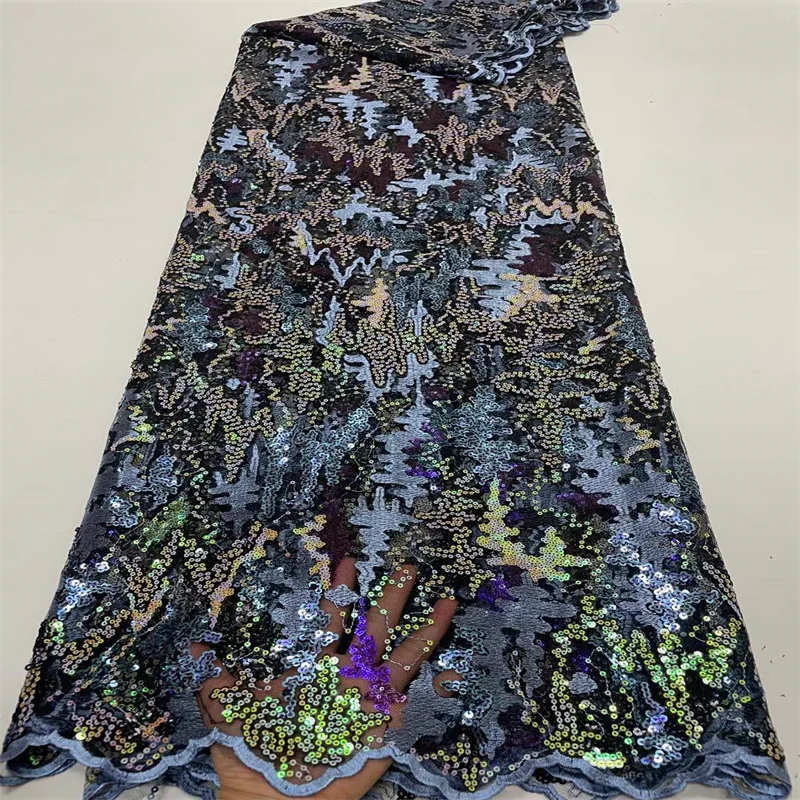 Sky Blue African Lace Fabric 2022 Embroidered Nigerian Laces Fabric High Quality French Tulle Lace Fabric With Sequins
Sky Blue African Lace Fabric 2022 Embroidered Nigerian Laces Fabric High Quality French Tulle Lace Fabric With Sequins