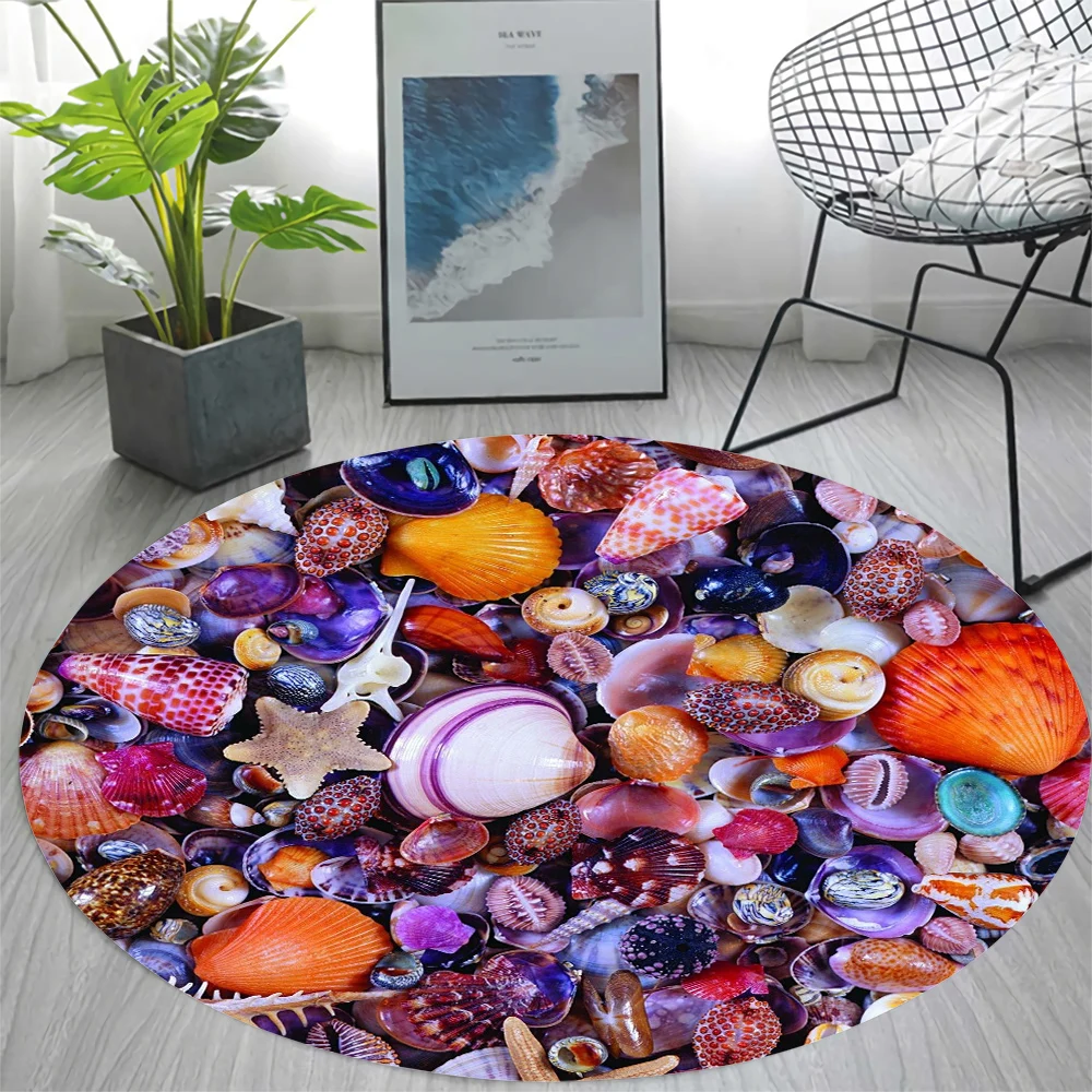 Модный Круглый ковер CLOOCL с красочными морскими ракушками, 3D Печатный ковер, напольный коврик для гостиной, спальни, домашний декор, Прямая поставка
Модный Круглый ковер CLOOCL с красочными морскими ракушками, 3D Печатный ковер, напольный коврик для гостиной, спальни, домашний декор, Прямая поставка