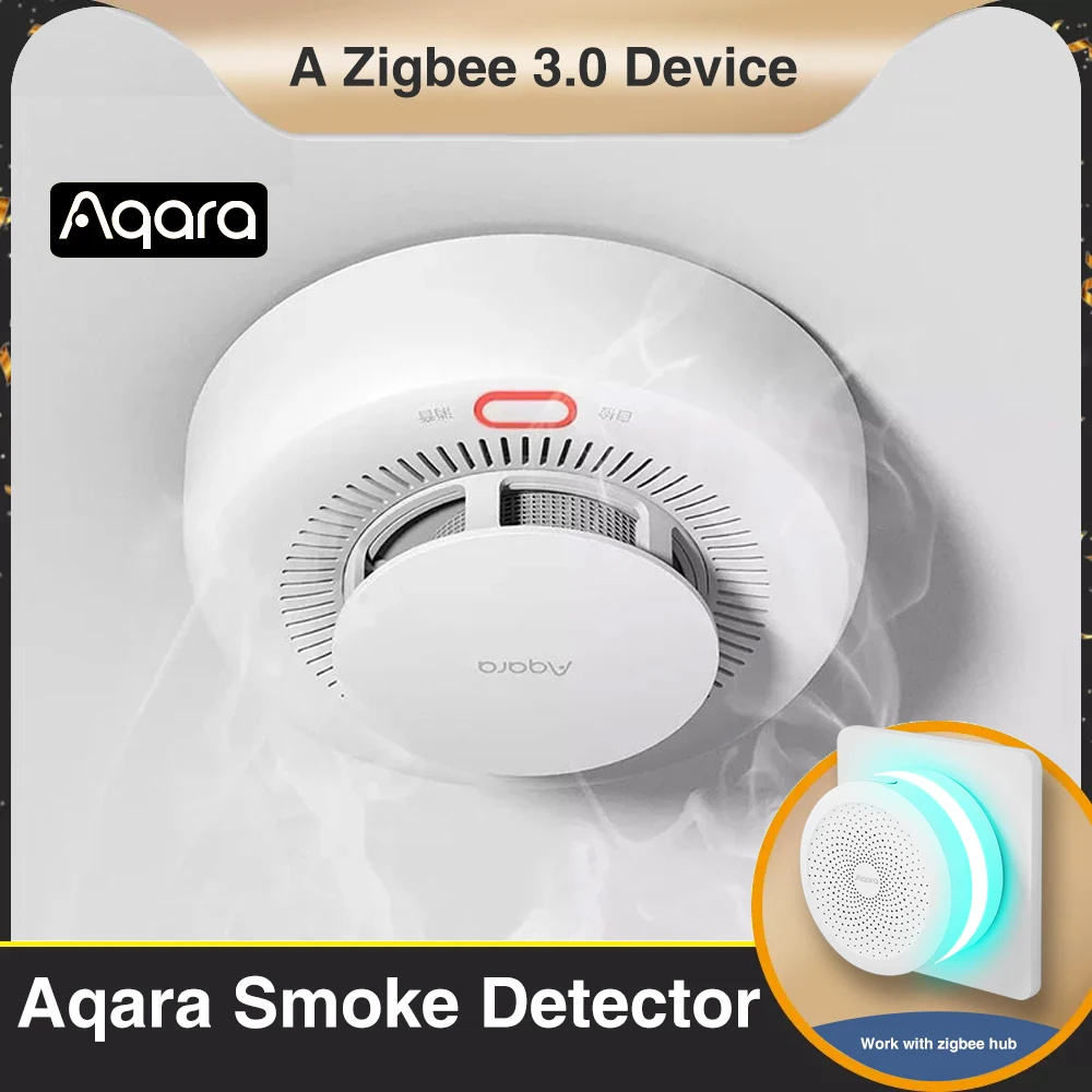 Детектор дыма Aqara Zigbee, Высокочувствительный детектор концентрации дыма, работает с приложением Apple Homekit
Детектор дыма Aqara Zigbee, Высокочувствительный детектор концентрации дыма, работает с приложением Apple Homekit