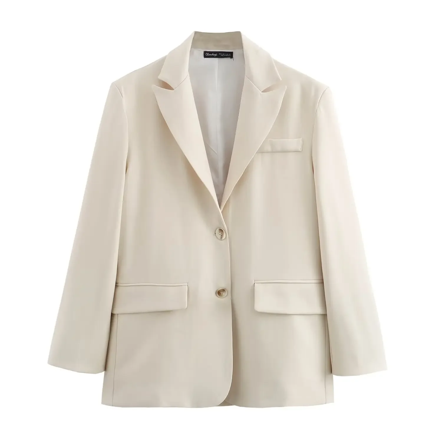 Women's New Fashion Flip Decoration Loose Basic Style Casual Single breasted Suit Coat Retro Long sleeved Female Coat Chic Top
Women's New Fashion Flip Decoration Loose Basic Style Casual Single breasted Suit Coat Retro Long sleeved Female Coat Chic Top