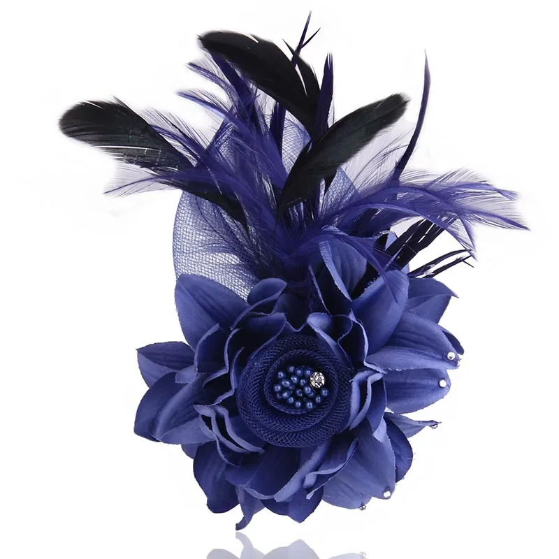 

Brooch Feather Fabric Flower Broohes Pin Corsage Exquisite Fashion Lapel Pin for Women men Accessories Wedding Party Jewelry