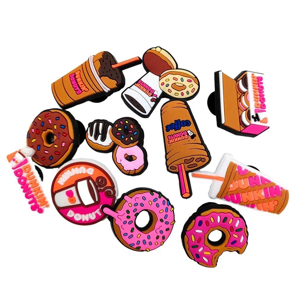 Hot Sale 11Pcs/Set Food Croc Charms Buckle Jibz Dunkin Donuts PVC Beverage Shoe Charms for Shoe Decoration Kids Accessories
Hot Sale 11Pcs/Set Food Croc Charms Buckle Jibz Dunkin Donuts PVC Beverage Shoe Charms for Shoe Decoration Kids Accessories