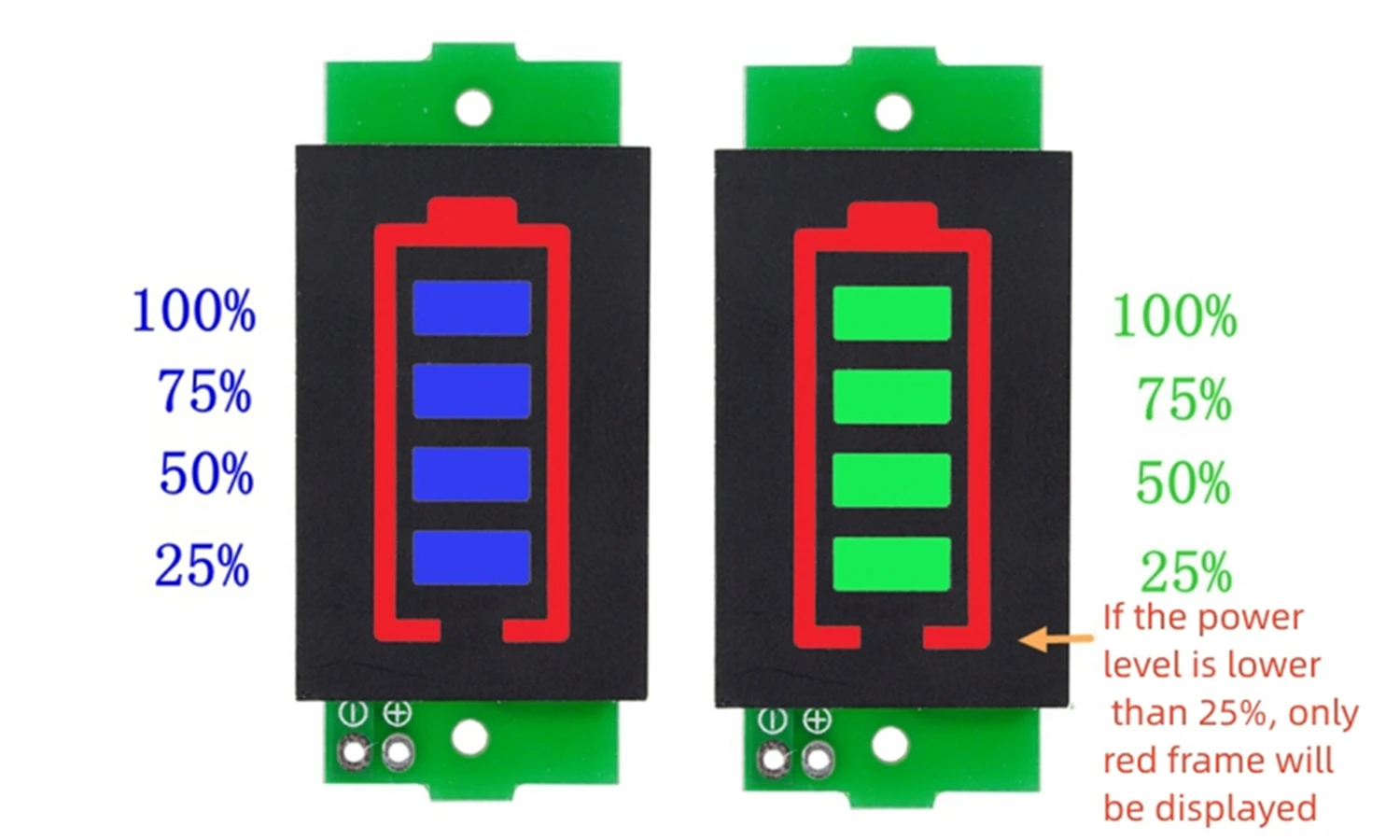 

1-8S 1S/2S/3S/4S Single 3.7V Lithium Battery Capacity Indicator Module 4.2V Display Electric Vehicle Battery Power Tester Li-ion