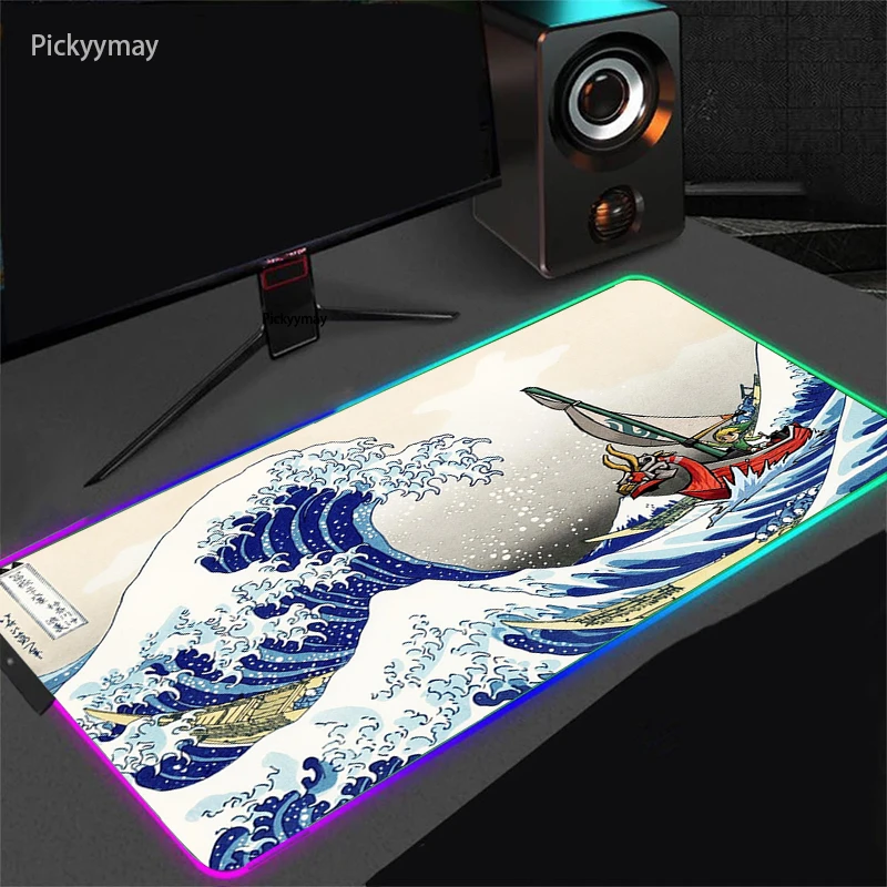 Japanese Great Wave Off RGB Mousepad Gaming LED Backlight Mouse Pad Large Laptop Gamer Keyboard Carpet Table Mat For Cs Go Lol 
Japanese Great Wave Off RGB Mousepad Gaming LED Backlight Mouse Pad Large Laptop Gamer Keyboard Carpet Table Mat For Cs Go Lol