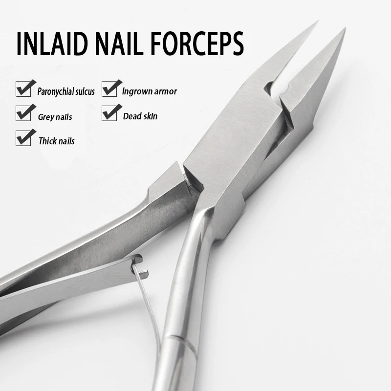 

1Pcs Toenail Ingrown Nail Art Cuticle Nipper Clipper Edge Cutter Manicure Scissor Plier Tool Pedicure Dead Skin Remover