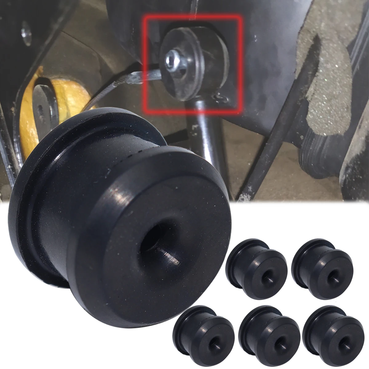 

6X Accelerator Gas Pedal Rubber Bushing For VW Passat B3/B4 Golf MK2 T4 Van Sleeve Socket Grommet Manual Mounting Spare Parts