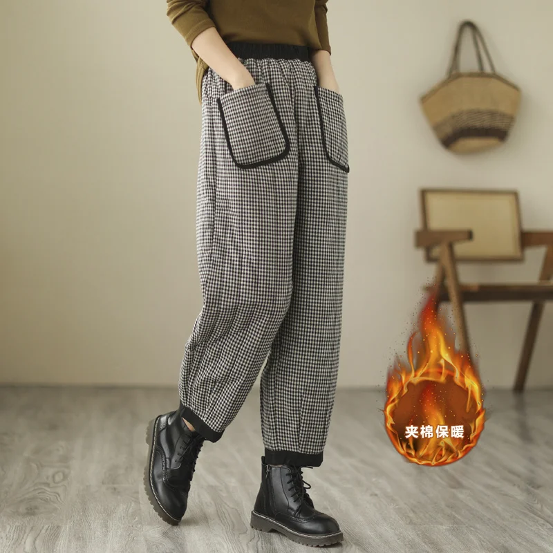 Women Winter Warm Down Cotton Pants Female Padded Quilted Trousers Ladies Elastic Waist Casual Thick Warm Leggings Pants
Women Winter Warm Down Cotton Pants Female Padded Quilted Trousers Ladies Elastic Waist Casual Thick Warm Leggings Pants
