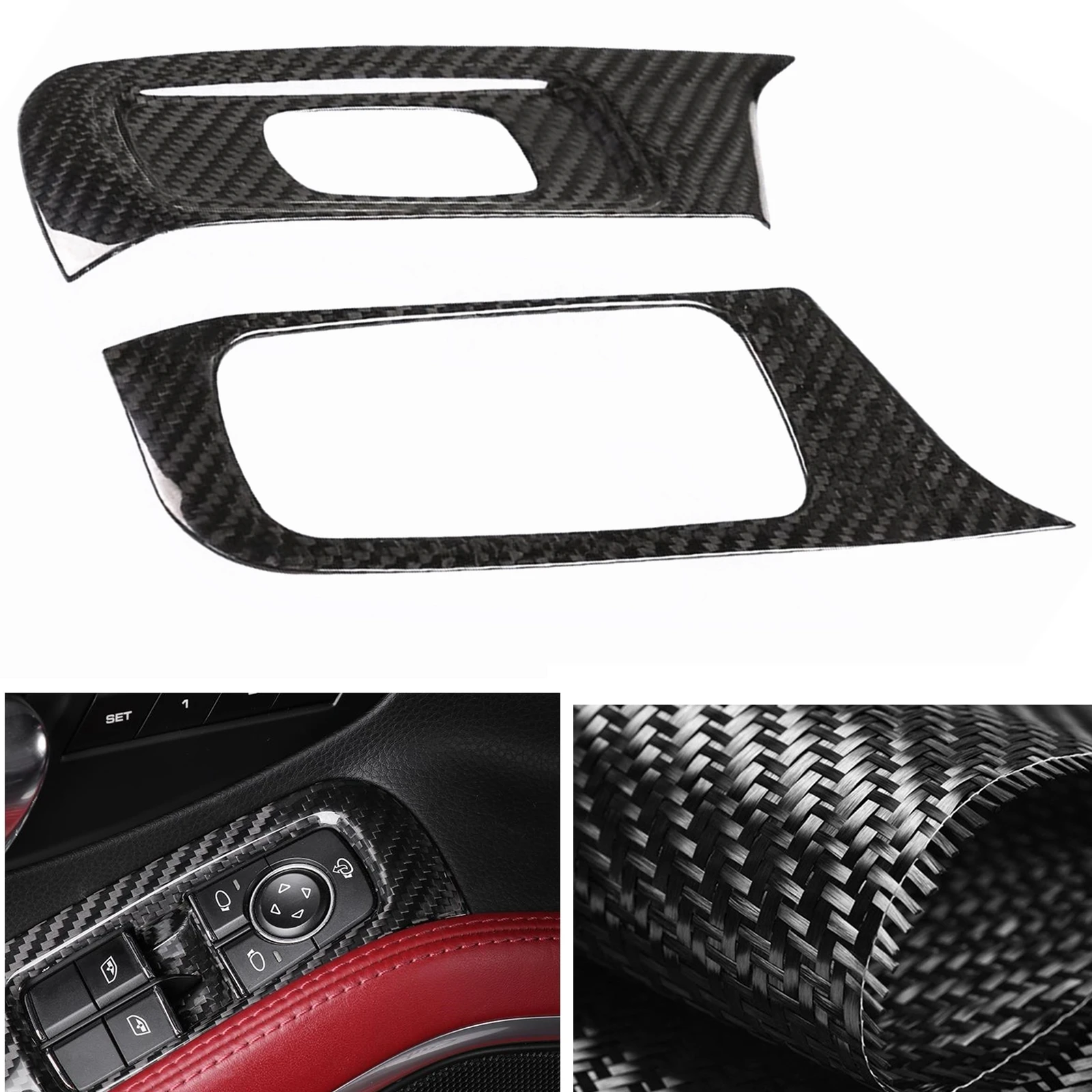 Carbon Fiber Car Interior Button Sticker Window Lift Control Switch Panel Cover Trim For Porsche 718 Cayman 2016-2019
Carbon Fiber Car Interior Button Sticker Window Lift Control Switch Panel Cover Trim For Porsche 718 Cayman 2016-2019