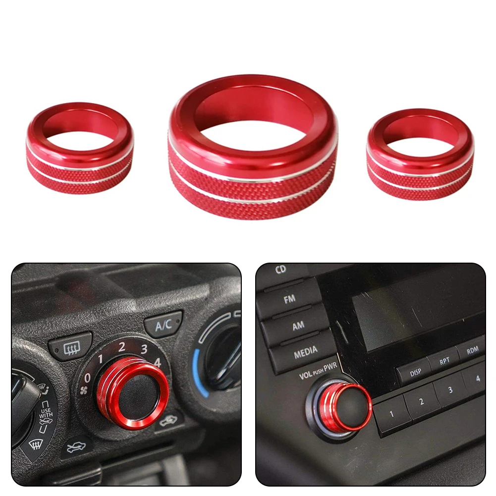 Car Interior Mouldings Knob Cover 3pcs 3PCS Aluminum Anodized Aluminum For Suzuki Jimny 2019+ Volume Switch Knob
Car Interior Mouldings Knob Cover 3pcs 3PCS Aluminum Anodized Aluminum For Suzuki Jimny 2019+ Volume Switch Knob