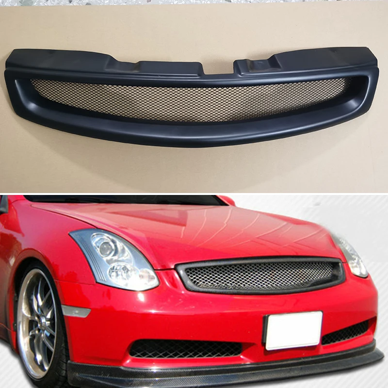 Для Infiniti G35 Nissan Skyline Coupe 2-Door 2003-2007 гонок решетка матовый черный Гриль комплект аксессуаров для корпуса
Для Infiniti G35 Nissan Skyline Coupe 2-Door 2003-2007 гонок решетка матовый черный Гриль комплект аксессуаров для корпуса