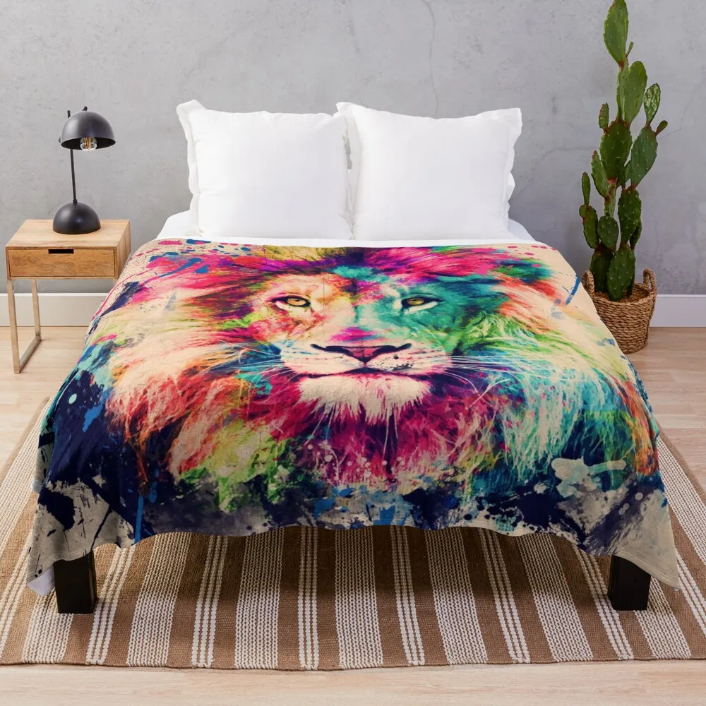Lion Watercolor Splash Portrait Throw Blanket Nap Plush Bed Fashionable Blankets
Lion Watercolor Splash Portrait Throw Blanket Nap Plush Bed Fashionable Blankets