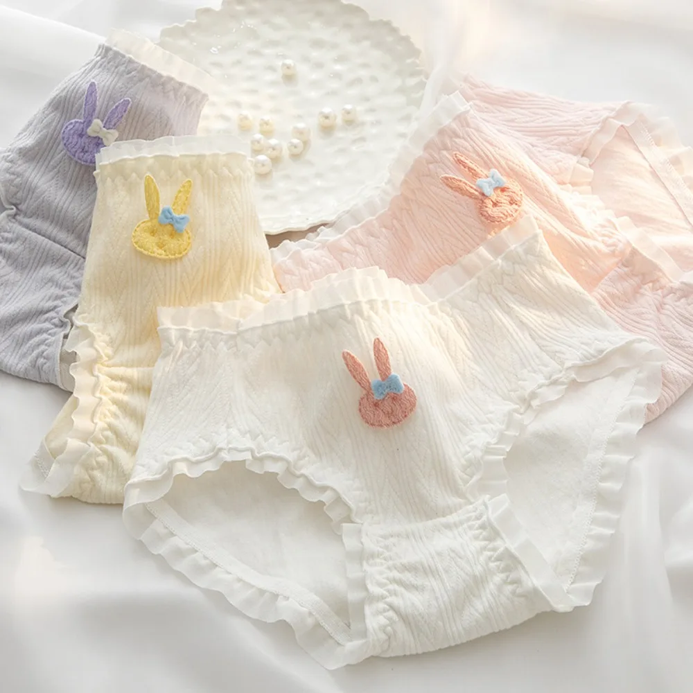 Mid Waist Girls Underwear Breathable Cotton Panties Lingerie Rabbit Panties for Women Female Lovely Girl
Mid Waist Girls Underwear Breathable Cotton Panties Lingerie Rabbit Panties for Women Female Lovely Girl