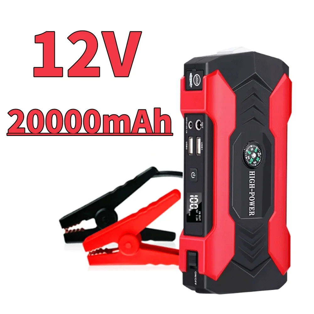 

600A Car Battery Jump Starter Power Bank Portable Auto Charger Start Device 20Ah For 12V Car Diesel Car Emerg Starting Booster