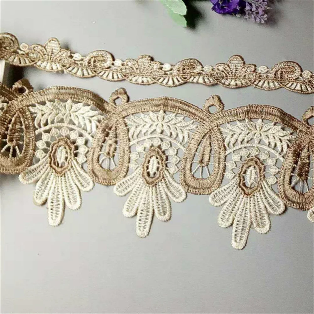 2 yards 115mm 35mm Flower Lace Ribbon Trim for Sofa Cover Curtain Trimmings Embroidery Applique Chocolate High Quality DIY
2 yards 115mm 35mm Flower Lace Ribbon Trim for Sofa Cover Curtain Trimmings Embroidery Applique Chocolate High Quality DIY
