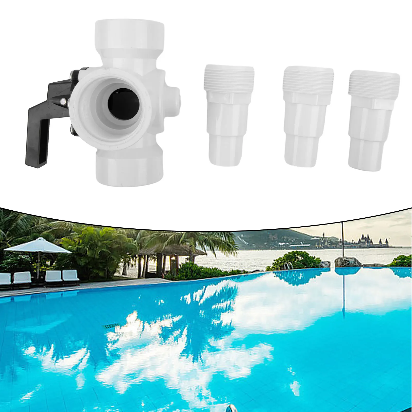Three Way Valve Pool Swimming Pool Pump Connection Hose Fitting 4715 For Zodiac For 32mm & 38mm Hose Connection Adapter
Three Way Valve Pool Swimming Pool Pump Connection Hose Fitting 4715 For Zodiac For 32mm & 38mm Hose Connection Adapter