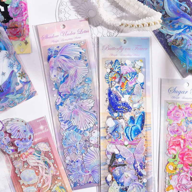 MOHAMM 3 Sheets Glitter Laser Animals Stickers for Photo Cards Collage Scrapbook Journal Planners DIY Supply
MOHAMM 3 Sheets Glitter Laser Animals Stickers for Photo Cards Collage Scrapbook Journal Planners DIY Supply