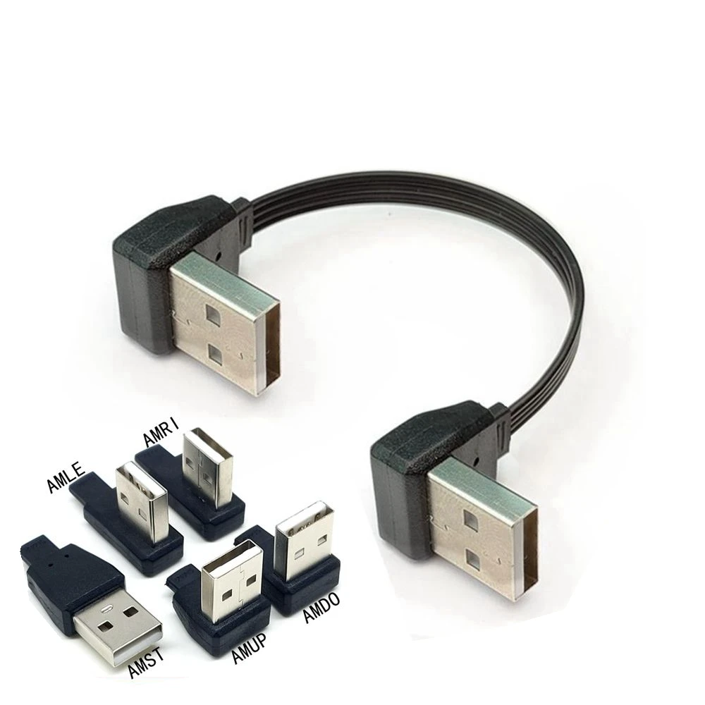 USB male to male elbow 90 degree heat sink cable connection line set-top box writing board brush machine dual head USB data cabl
USB male to male elbow 90 degree heat sink cable connection line set-top box writing board brush machine dual head USB data cabl