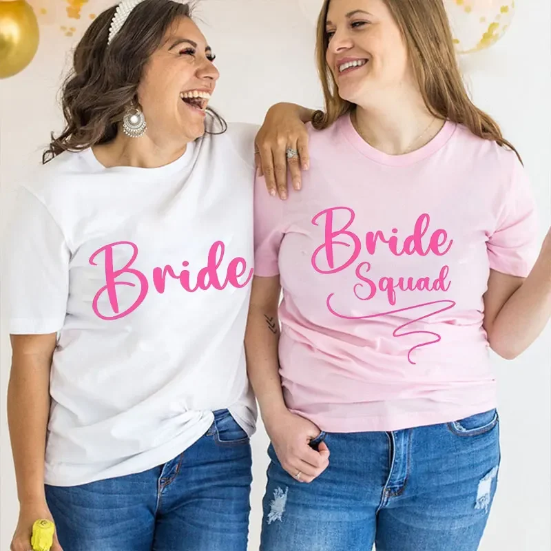 T-shirt Bachelorette Hen Party Fashion Letter Tee Shirt Friends Bridal Wedding cotton Casual Basic O Neck Short Sleeved Top
T-shirt Bachelorette Hen Party Fashion Letter Tee Shirt Friends Bridal Wedding cotton Casual Basic O Neck Short Sleeved Top