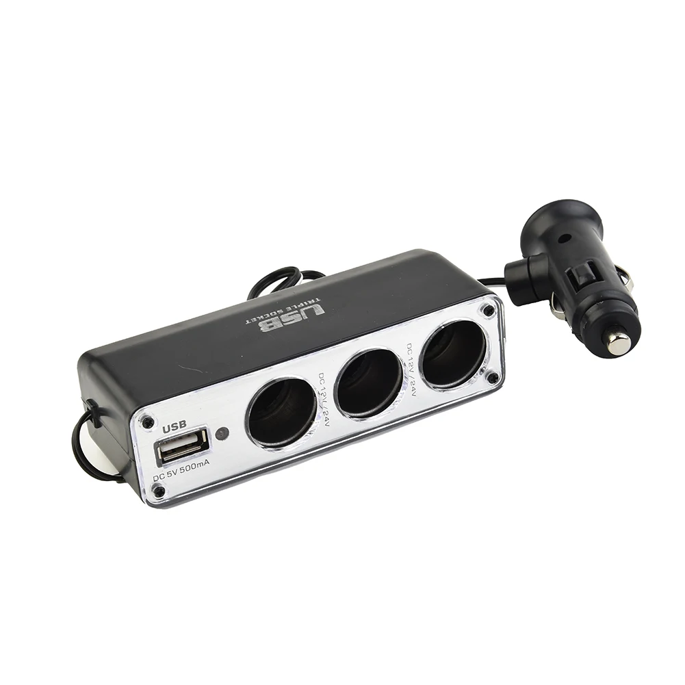 High Quality New Charger Adapter Triple Splitter 12V 12V/5A ABS Accessories Car Cigar Lighter For Digital Camera
High Quality New Charger Adapter Triple Splitter 12V 12V/5A ABS Accessories Car Cigar Lighter For Digital Camera