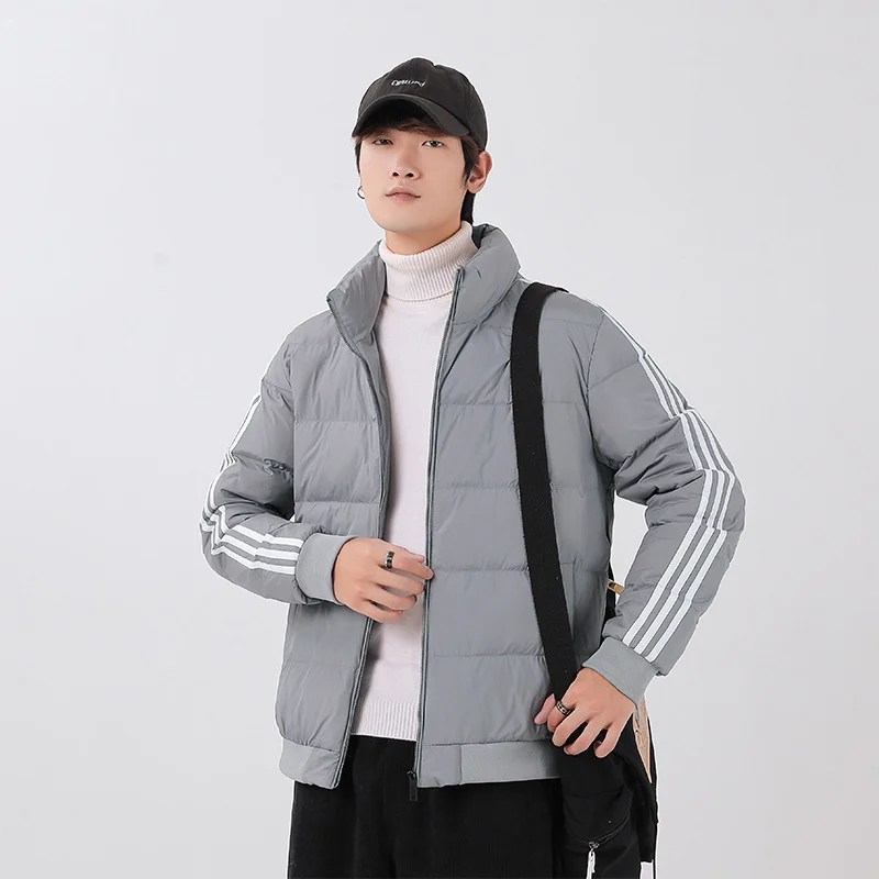 White Duck 80% Down Jackets Coats For Men Harajuku Winter Stand CollarStriped Long Sleeve Solid Windbreaker Fashion
White Duck 80% Down Jackets Coats For Men Harajuku Winter Stand CollarStriped Long Sleeve Solid Windbreaker Fashion