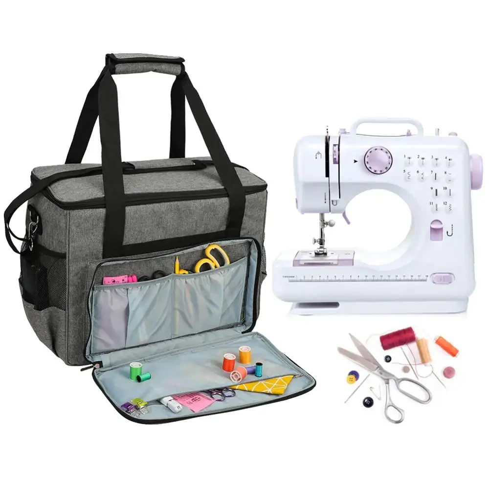 

Sewing Machine Storage Bag Portable Knitting Bag Wool Crochet Hooks Thread Yarn Storage Bag Sewing Needles Organizer