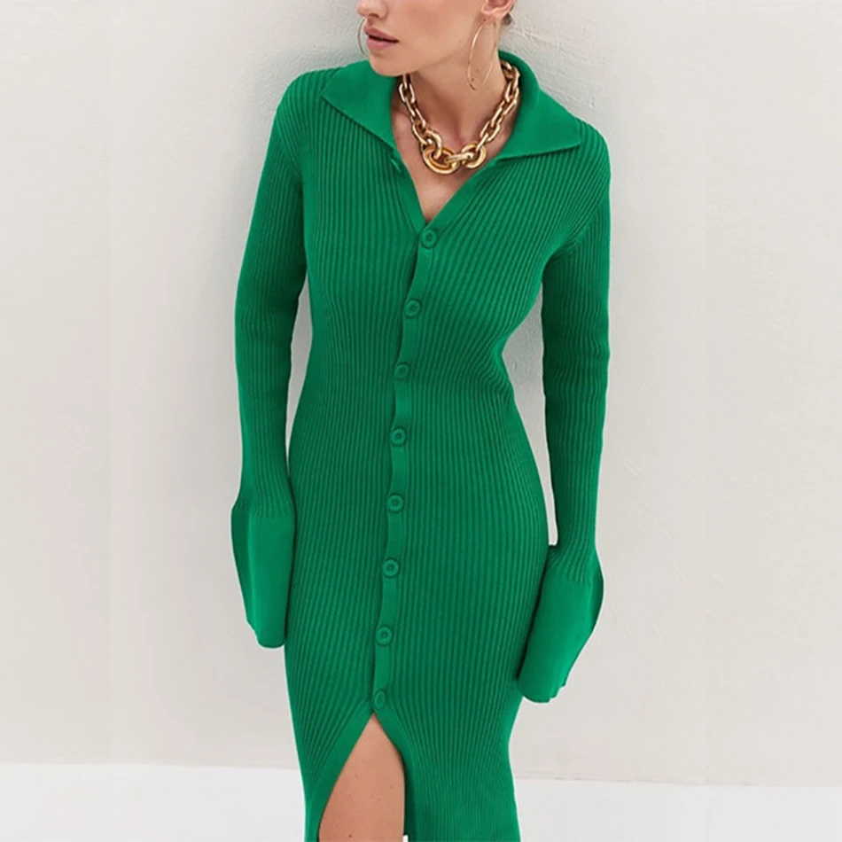 Women Y2K Knit Long Sleeve Sweater Maxi Korean Dress Lady's Single Breasted Elegant Mid Split Slim Casual Robe Dresses Clothing
Women Y2K Knit Long Sleeve Sweater Maxi Korean Dress Lady's Single Breasted Elegant Mid Split Slim Casual Robe Dresses Clothing