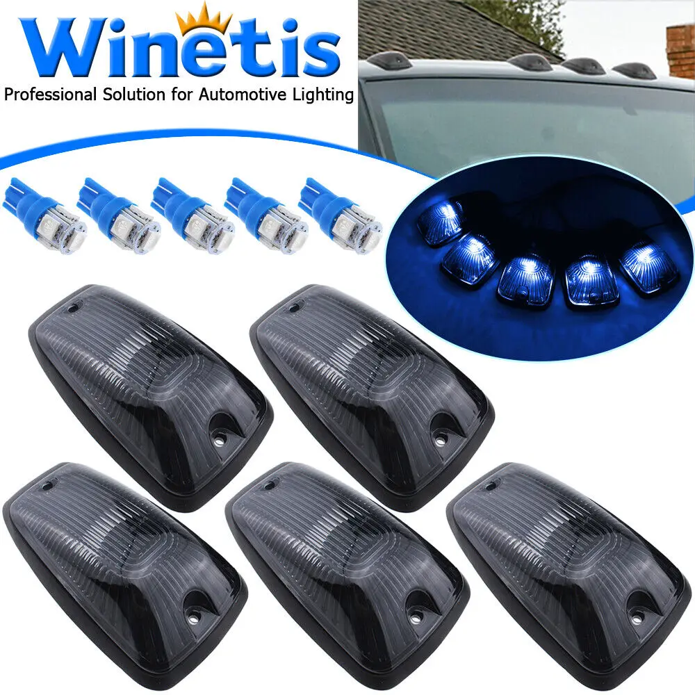 5X Roof Top Cab Marker Running Lights w/ Blue LED For 1988-2002 Chevy/GMC C1500 C2500 C3500 K1500 K2500 K3500 Pickup Trucks
5X Roof Top Cab Marker Running Lights w/ Blue LED For 1988-2002 Chevy/GMC C1500 C2500 C3500 K1500 K2500 K3500 Pickup Trucks