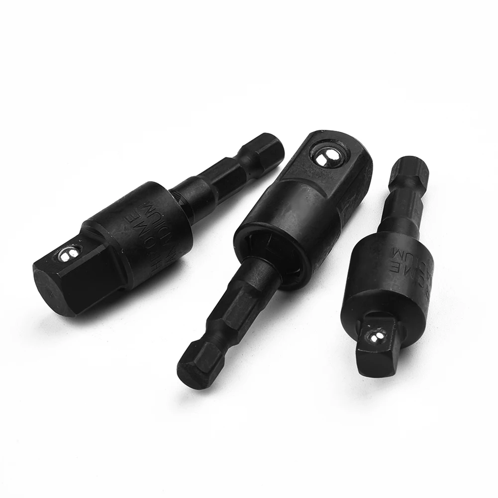 Adapters Socket Adapter Chrome-vanadium Steel For Impact Driver Hex Shank 1/2" 1/4" 3/8" 360° Rotatable 3pcs
Adapters Socket Adapter Chrome-vanadium Steel For Impact Driver Hex Shank 1/2" 1/4" 3/8" 360° Rotatable 3pcs