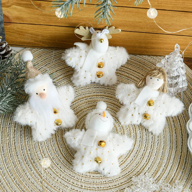 Christmas Tree Pendant Creative White Plush Star Bell Doll Cloth Decoration Christmas Decorations Tree Pendant
Christmas Tree Pendant Creative White Plush Star Bell Doll Cloth Decoration Christmas Decorations Tree Pendant