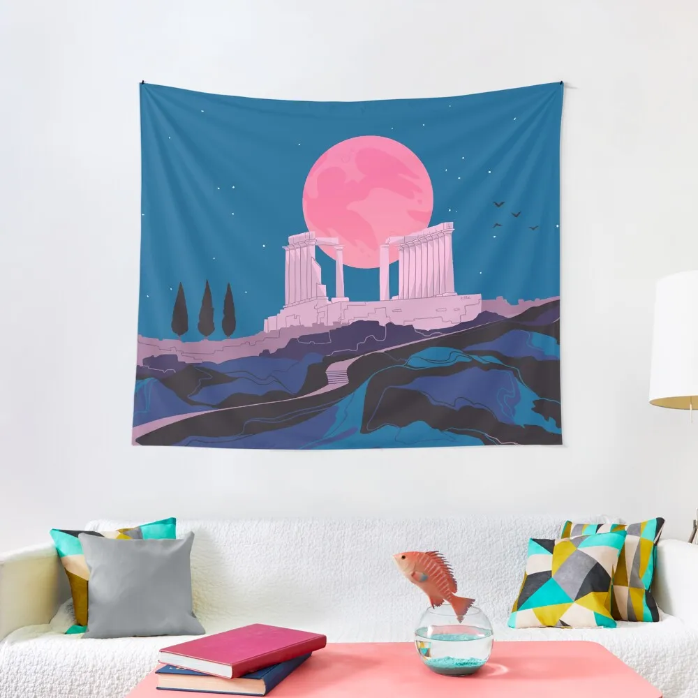Temple of Poseidon at Sounion Tapestry home decoration accessories Bedroom japanese room decor
Temple of Poseidon at Sounion Tapestry home decoration accessories Bedroom japanese room decor