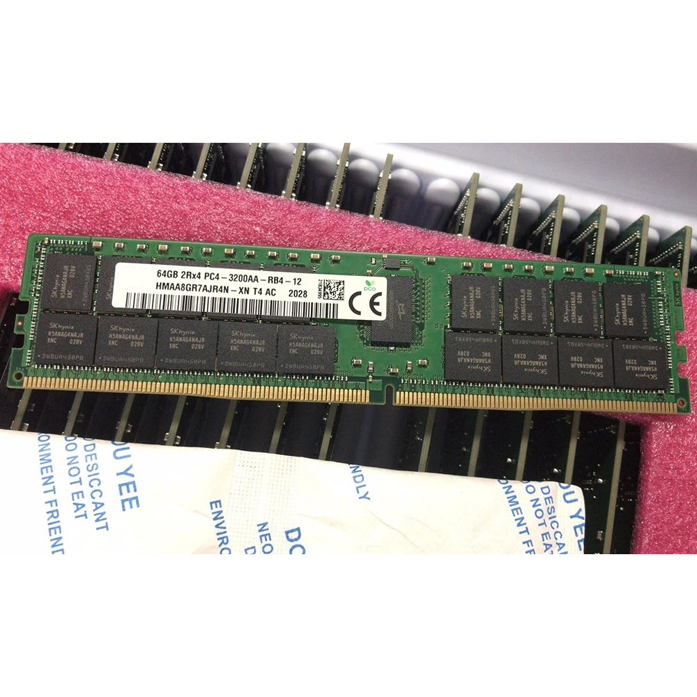 1 шт. для SK Hynix RAM 64 Гб 64 Гб DDR4 3200 ECC PC4-3200AA RDIMM Серверная память 
1 шт. для SK Hynix RAM 64 Гб 64 Гб DDR4 3200 ECC PC4-3200AA RDIMM Серверная память