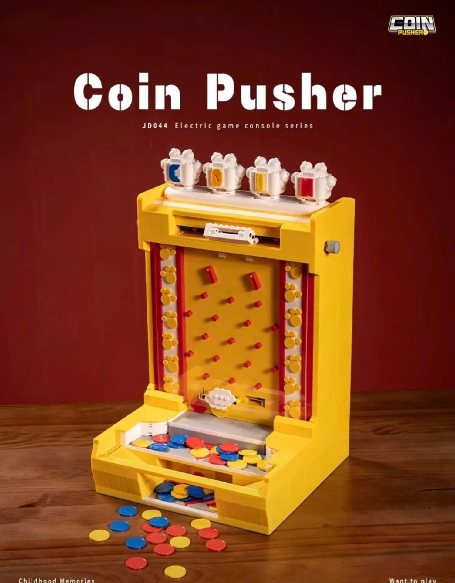 MOC Electric Coin Pusher Building Blocks Creative Game Machine Assembly Children's Model Toy Desktop Decoration Gift Set 2093PCS MOC Electric Coin Pusher Building Blocks Creative Game Machine Assembly Children's Model Toy Desktop Decoration Gift Set 2093PCS