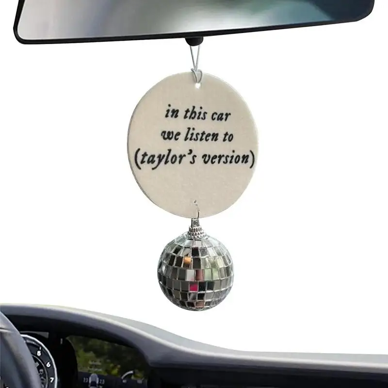 

Taylor Car Air Freshener In This Car We Listen To Taylor's Version Decoration Christmas Tree Pendant Gifts Cars Rearview