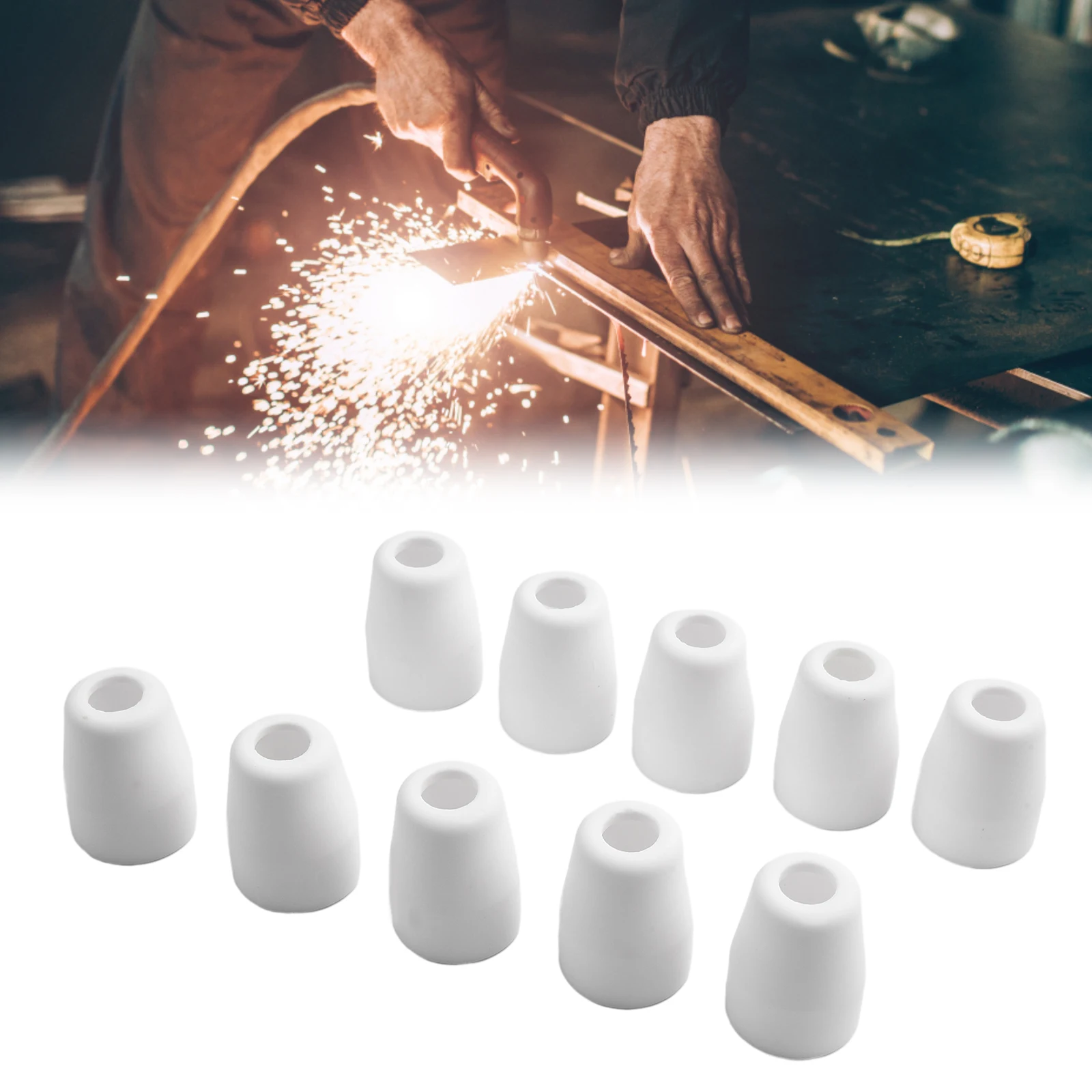 10pcs Shield Cup For PT-31 CT312 CUT40/50 CUT-40D LGK-40 Air Plasma Cutter Cutting Torch Consumables Cups Welding Tool Parts
10pcs Shield Cup For PT-31 CT312 CUT40/50 CUT-40D LGK-40 Air Plasma Cutter Cutting Torch Consumables Cups Welding Tool Parts