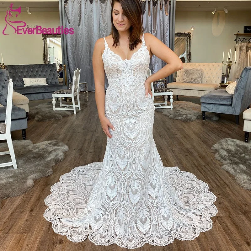 Boho Wedding Dresses for Bride Lace Robe De Mariée Mermaid Beach Wedding Gowns Bohemian Vestidos Elegantes Para Mujer
Boho Wedding Dresses for Bride Lace Robe De Mariée Mermaid Beach Wedding Gowns Bohemian Vestidos Elegantes Para Mujer