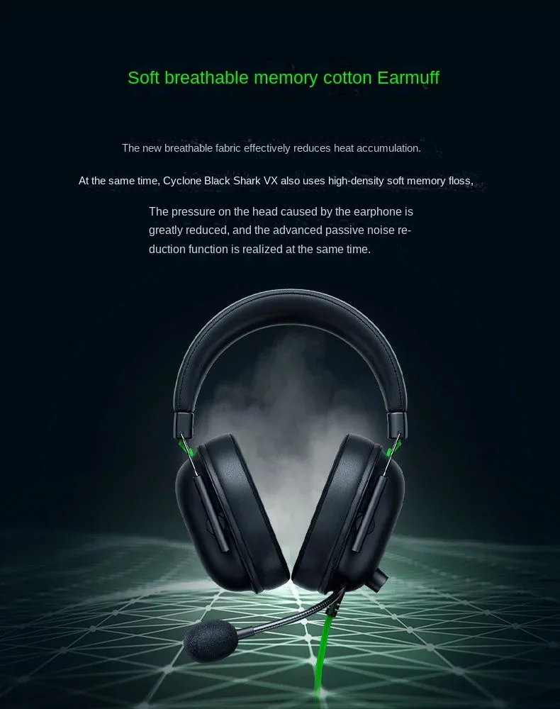 Razer BlackShark V2 X Gaming Headset: 50mm Drivers - Memory Foam Cushion - for PC, Mac, PS4, PS5, Switch, Xbox One, Xbox Series Razer BlackShark V2 X Gaming Headset: 50mm Drivers - Memory Foam Cushion - for PC, Mac, PS4, PS5, Switch, Xbox One, Xbox Series