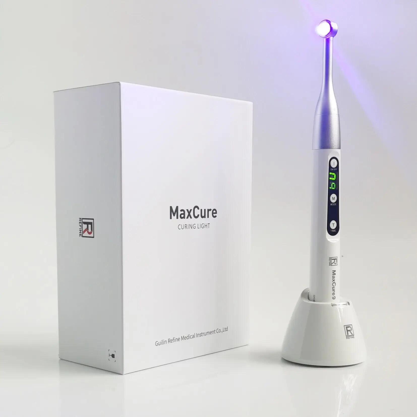 Зубные MaxCure 9 синий светодиодный одна секунда отверждения светильник металлический наконечник/светильник отверждения машина
Зубные MaxCure 9 синий светодиодный одна секунда отверждения светильник металлический наконечник/светильник отверждения машина