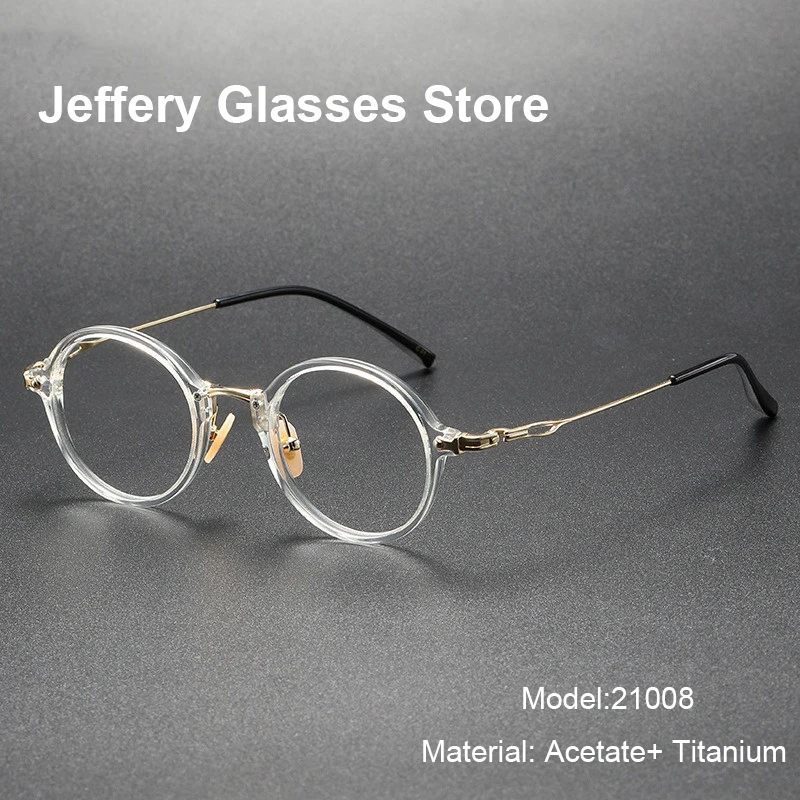 Japanese Acetate Men Prescription Eyeglasses Classic Round Retro Optical Reading Glasses Frame Women Anti Blue Spectacles
Japanese Acetate Men Prescription Eyeglasses Classic Round Retro Optical Reading Glasses Frame Women Anti Blue Spectacles