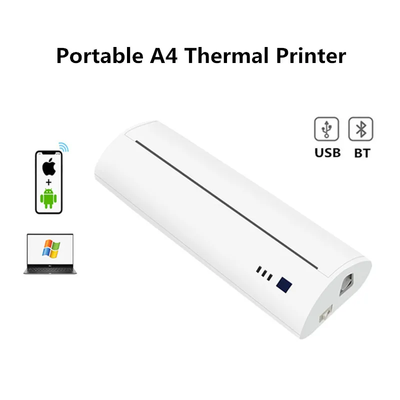 NY student home study homework office file portable mini USB wireless bluetooth A4 thermal printer suitable for Android IOS
NY student home study homework office file portable mini USB wireless bluetooth A4 thermal printer suitable for Android IOS