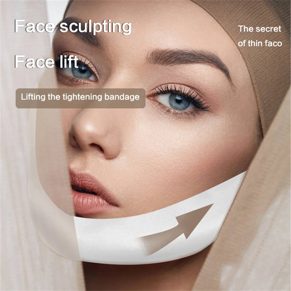 

V-shaped Thin Facial Mask Double Chin Neck Lifting Belt Face Patch Firm Skin Chin Upward Face Long Lasting Lifting Skin Care