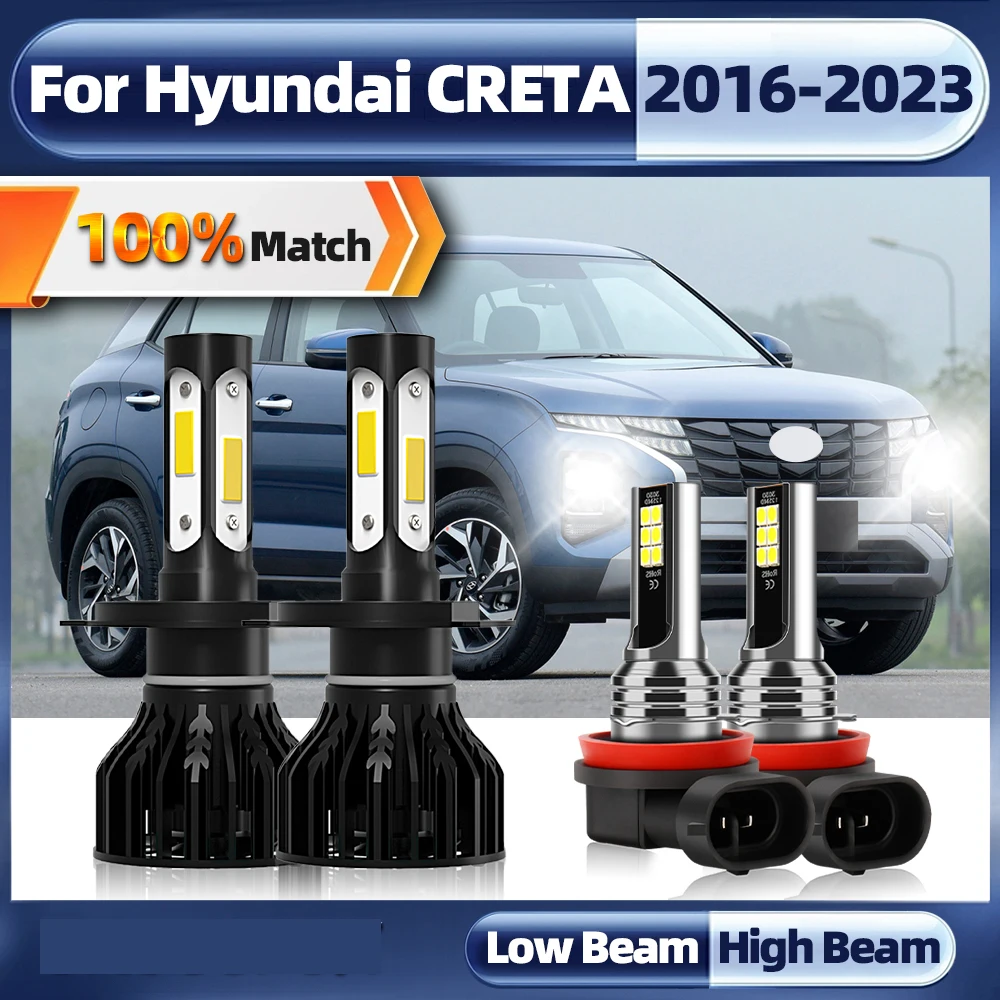 40000LM H4 LED Canbus Car Headlight High Low Beam Auto Headlamp H11 Fog Light Bulbs For Hyundai CRETA 2016-2020 2021 2022 2023
40000LM H4 LED Canbus Car Headlight High Low Beam Auto Headlamp H11 Fog Light Bulbs For Hyundai CRETA 2016-2020 2021 2022 2023