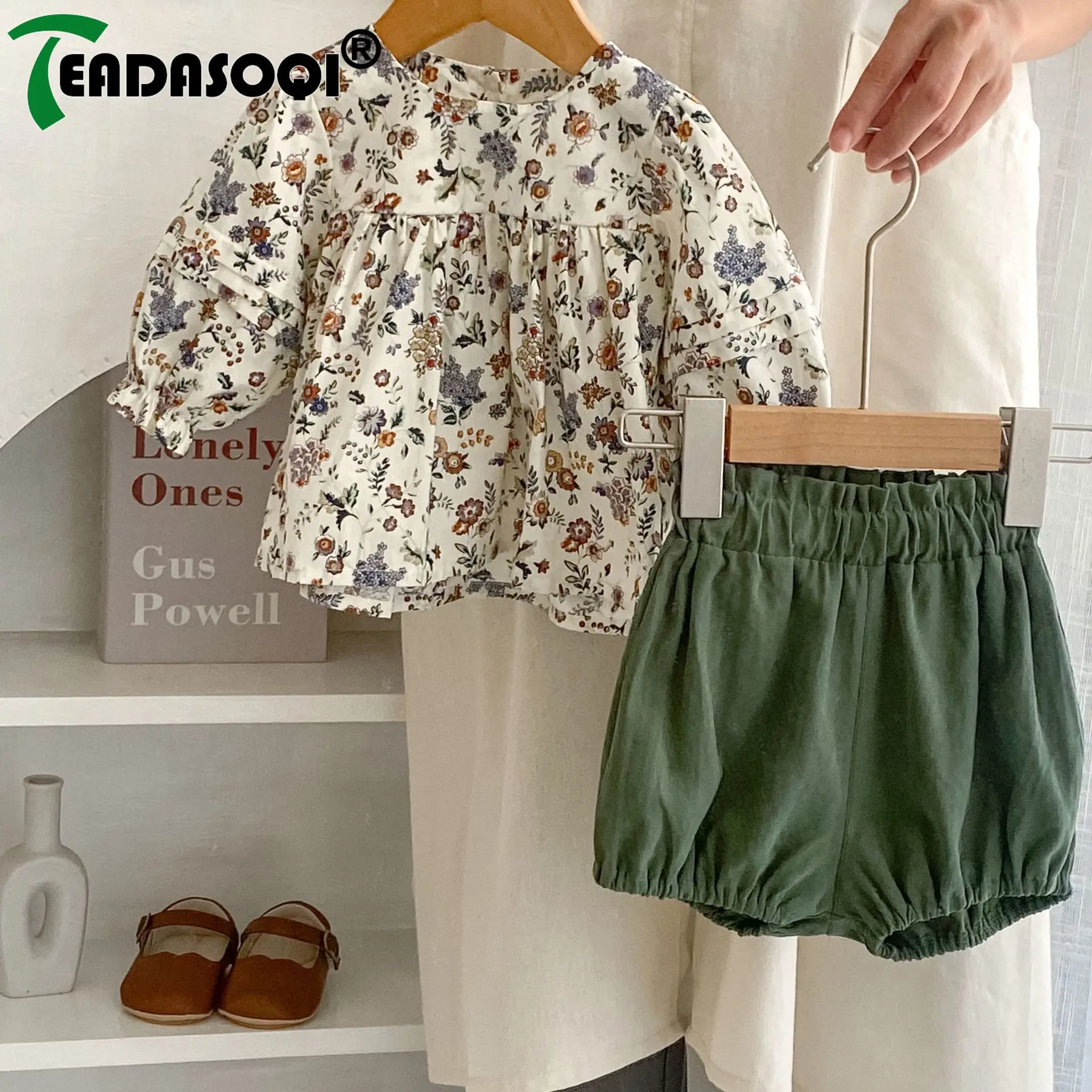 2023 Autumn Spring Clothing Set 2pcs Kids Baby Girls Full Sleeve Floral Top Shirts + Solid Color Shorts Toddler Infant Cotton
2023 Autumn Spring Clothing Set 2pcs Kids Baby Girls Full Sleeve Floral Top Shirts + Solid Color Shorts Toddler Infant Cotton