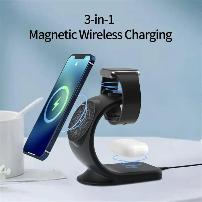 Беспроводная Магнитная зарядная подставка для Apple IPhone 11, 12, 13, Samsung, Apple Watch, Airpods1/2, 15 Вт, магнитное зарядное устройство
Беспроводная Магнитная зарядная подставка для Apple IPhone 11, 12, 13, Samsung, Apple Watch, Airpods1/2, 15 Вт, магнитное зарядное устройство