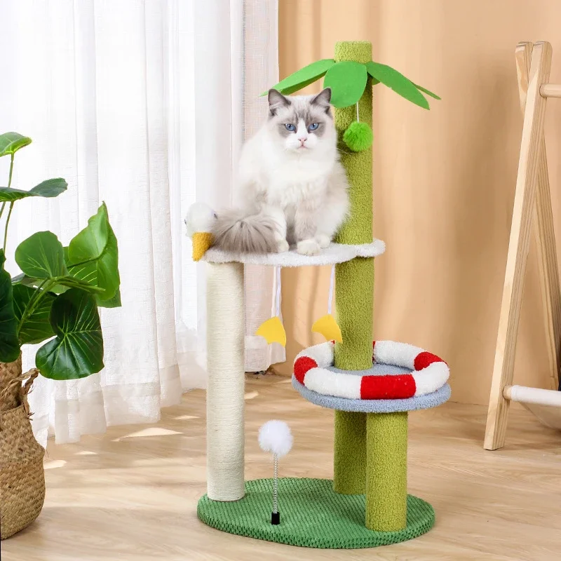 Cat Climbing Frame Cat Tower All Seasons Universal Cat Tree House Sisal Hemp Cat Scratching Post Toy Cat Furniture Pet Supplies
Cat Climbing Frame Cat Tower All Seasons Universal Cat Tree House Sisal Hemp Cat Scratching Post Toy Cat Furniture Pet Supplies