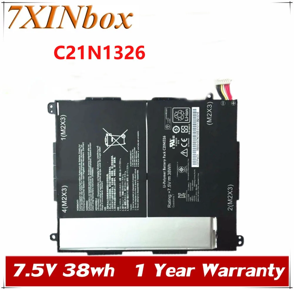 7xinbox 7,5 в 38 Втч 5066 мА/ч оригинальный C21N1326 Аккумулятор для ноутбука ASUS встроенный аккумулятор для планшета
7xinbox 7,5 в 38 Втч 5066 мА/ч оригинальный C21N1326 Аккумулятор для ноутбука ASUS встроенный аккумулятор для планшета