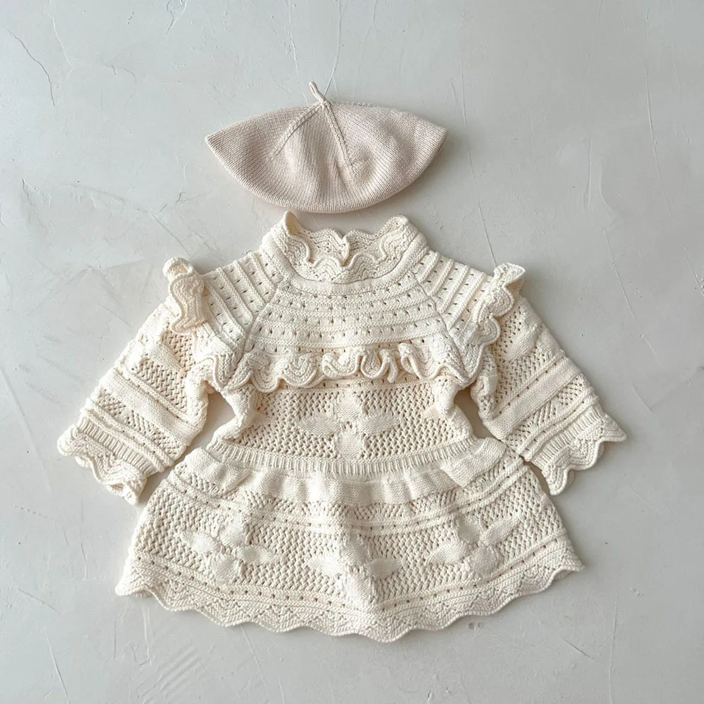 Adorable Little Girls Hollow Out Knitted Dress Baby Autumn Winter Dresses Soft Warm Toddlers Xmas Clothes 1-3Years
Adorable Little Girls Hollow Out Knitted Dress Baby Autumn Winter Dresses Soft Warm Toddlers Xmas Clothes 1-3Years