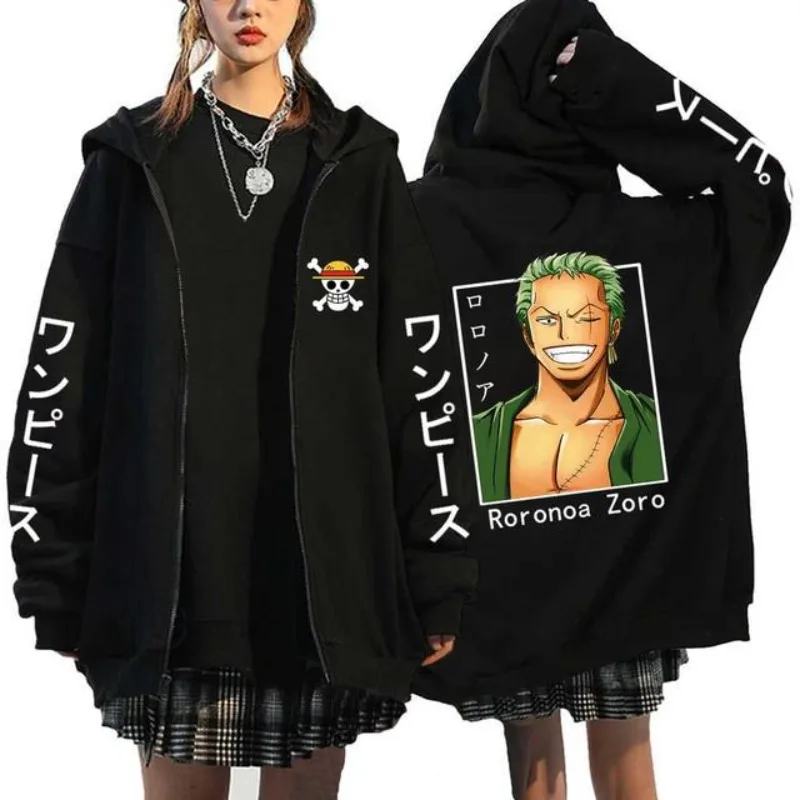 Cartoon Hoodie One PieceLuffy Zoro Nami Usopp Chopper High-looking Fashionable Couple Casual Printed Zipper Sweatshirt Jacket
Cartoon Hoodie One PieceLuffy Zoro Nami Usopp Chopper High-looking Fashionable Couple Casual Printed Zipper Sweatshirt Jacket