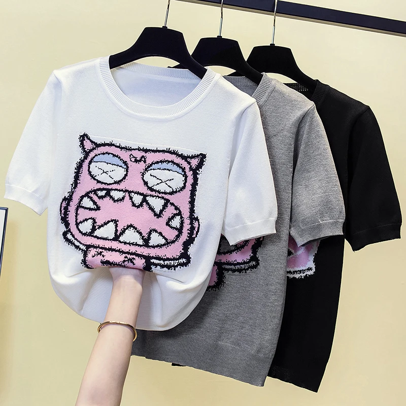 2023 Plu Size Knitted Women Sweater Pullovers O-Neck Summer Basic knitwears Sweaters Oversized Fit high quality Top Black Gray
2023 Plu Size Knitted Women Sweater Pullovers O-Neck Summer Basic knitwears Sweaters Oversized Fit high quality Top Black Gray
