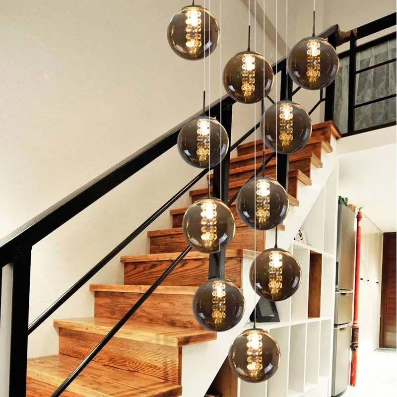 2023 New Modern Glass Ball Chandelier Lustre Living Room Staircase Light Spiral Light G4 Led Hotel Chandelier Villa Lighting
2023 New Modern Glass Ball Chandelier Lustre Living Room Staircase Light Spiral Light G4 Led Hotel Chandelier Villa Lighting