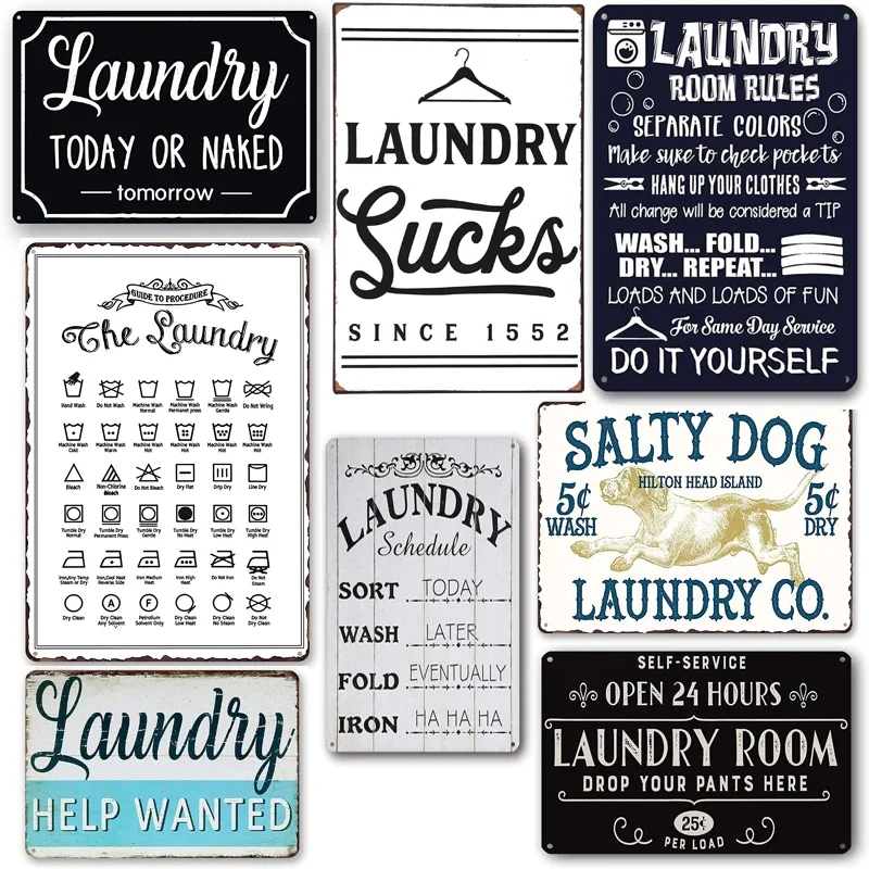 Винтажный металлический знак для прачечной, Расписание для прачечной, Черные Декоративные дорожные знаки для умывальника, декор для ванной комнаты, знаки, табличка
Винтажный металлический знак для прачечной, Расписание для прачечной, Черные Декоративные дорожные знаки для умывальника, декор для ванной комнаты, знаки, табличка